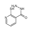 3-Pyridinecarboxylicacid,1,2-dihydro-2-thioxo-,hydrazide(9CI)结构式