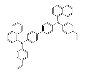 N4,N4'-Bis(4-ethenylphenyl)-N4,N4'-di-1-naphthalenyl-[1,1'-biphenyl]-4,4'-diamine structure