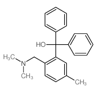 Benzenemethanol,2-[(dimethylamino)methyl]-5-methyl-a,a-diphenyl-结构式