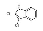 2,3-二氯-1H-吲哚结构式