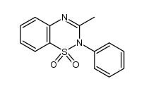 3-methyl-2-phenyl-2H-1,2,4-benzothiadiazine 1,1,-dioxide Structure