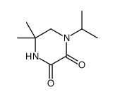 2,3-Piperazinedione,1-isopropyl-5,5-dimethyl-(6CI) Structure