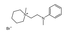 1-Methyl-1-(2-(N-methylanilino)ethyl)piperidinium bromide structure