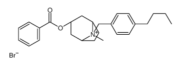 [(1S,5R)-8-[(4-butylphenyl)methyl]-8-methyl-8-azoniabicyclo[3.2.1]octan-3-yl] benzoate,bromide结构式