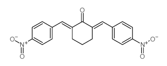 2,6-bis[(4-nitrophenyl)methylidene]cyclohexan-1-one结构式