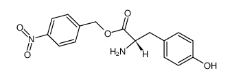 (S)-2-Amino-3-(4-hydroxy-phenyl)-propionic acid 4-nitro-benzyl ester结构式