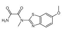 N'-(6-methoxy-1,3-benzothiazol-2-yl)-N'-methyloxamide结构式