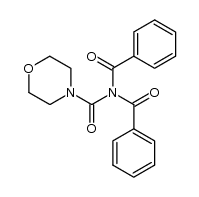 N,N-dibenzoylmorpholine-4-carboxamide结构式