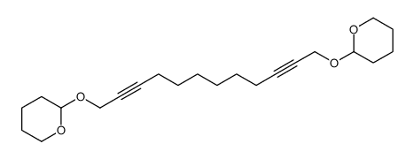 2-[12-(oxan-2-yloxy)dodeca-2,10-diynoxy]oxane结构式