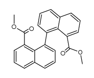 dimethyl 1,1'-binaphthyl-8,8'-dicarboxylate结构式
