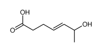 6-hydroxyhept-4-enoic acid结构式