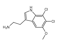 5-methoxy-6,7-dichlorotryptamine Structure