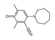 4-(azepan-1-yl)-2,6-dimethyl-1-oxidopyridin-1-ium-3-carbonitrile Structure