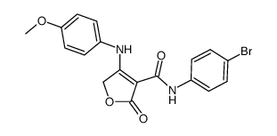 N-(4-bromophenyl)-2,5-dihydro-2-oxo-4--3-furancarboxamide Structure