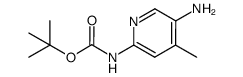 tert-Butyl (5-amino-4-methylpyridin-2-yl)carbamate结构式