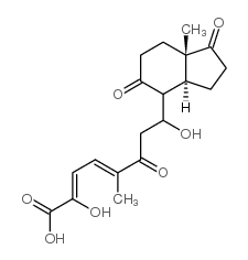 3,7-dihydroxy-5,9,17-trioxo-4(5),9(10)-disecoandrosta-1(10)2-dien-4-oic acid structure