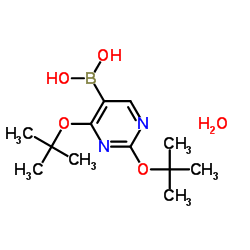 2,4-二(叔丁氧基)嘧啶-5-硼酸结构式