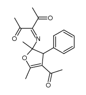 3-(4-Acetyl-2,3-dihydro-2,5-dimethyl-3-phenyl-2-furylimino)-2,4-pentandion结构式