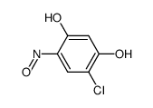 4-chloro-6-nitrosobenzene-1,3-diol structure