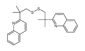 2-[2-methyl-1-[(2-methyl-2-quinolin-2-ylpropyl)disulfanyl]propan-2-yl]quinoline结构式