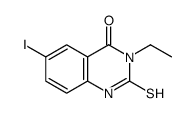 3-ethyl-6-iodo-2-sulfanylidene-1H-quinazolin-4-one结构式