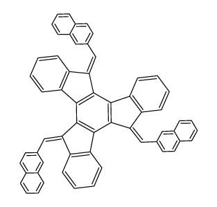 5,10,15-tris-naphthalen-2-ylmethylene-10,15-dihydro-5H-diindeno[1,2-a:1',2'-c]fluorene Structure