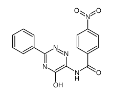 4-nitro-N-(5-oxo-3-phenyl-2H-1,2,4-triazin-6-yl)benzamide Structure