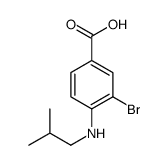 3-bromo-4-(2-methylpropylamino)benzoic acid Structure