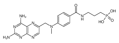 N-(4-amino-4-deoxy-N10-methylpteroyl)-3-aminopropanephosphonic acid结构式