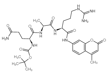 Boc-Gln-Ala-Arg-7-amido-4-methylcoumarin hydrochloride picture