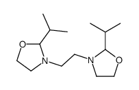 2-propan-2-yl-3-[2-(2-propan-2-yl-1,3-oxazolidin-3-yl)ethyl]-1,3-oxazolidine结构式