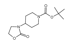 4-(2-oxooxazolidin-3-yl)piperidine-1-carboxylic acid tert-butyl ester Structure