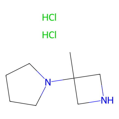 1-(3-Methyl-3-azetidinyl)-pyrrolidine 2HCl structure