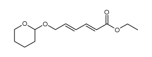 (2E,4E)-ethyl 6-((tetrahydro-2H-pyran-2-yl)oxy)hexa-2,4-dienoate结构式