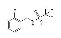 1,1,1-trifluoro-N-(2-fluorobenzyl)methanesulfonamide Structure