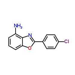 2-(4-Chlorophenyl)-1,3-benzoxazol-4-amine structure