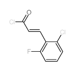 (2E)-3-(2-Chloro-6-fluorophenyl)acryloyl chloride结构式