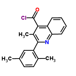 2-(2,5-Dimethylphenyl)-3-methyl-4-quinolinecarbonyl chloride Structure