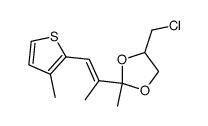 4-chloromethyl-2-methyl-2-[1-(3-methylthien-2-yl)-propen-2-yl]-dioxolane Structure