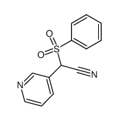 α-Phenylsulfonyl-3-pyridineacetonitrile Structure
