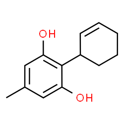 2-(cyclohex-2-enyl)-5-Methylbenzene-1,3-diol结构式