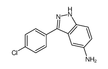 3-(4-Chlorophenyl)-1H-indazol-5-amine结构式