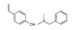 N,N-dimethyl-1-phenylmethanamine,4-ethenylphenol结构式