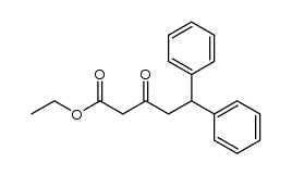 3-oxo-5,5-diphenylpentanoic acid ethylester Structure