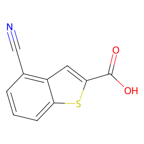 4-cyanobenzo[b]thiophene-2-carboxylic acid Structure