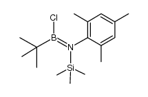 t-butylchloro{mesityl(trimethylsilyl)amino}borane Structure