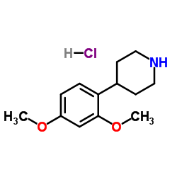 4-(2,4-Dimethoxyphenyl)piperidine hydrochloride (1:1)结构式