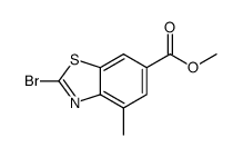 methyl 2-bromo-4-methyl-benzo[d]thiazole-6-carboxylate Structure