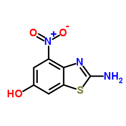 2-Amino-4-nitro-1,3-benzothiazol-6-ol结构式