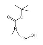 (S)-N-Boc-2-(hydroxymethyl)aziridine结构式